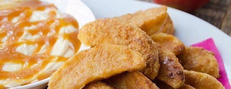 Apple Fries with Caramel Cream Dip Recipe