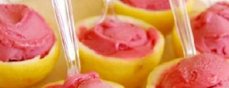 Raspberry Lemon Sorbet (Food Network)