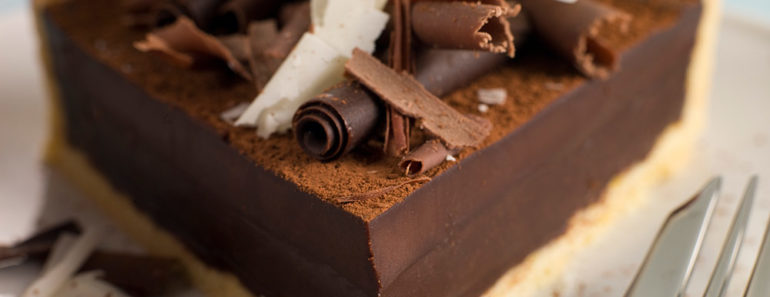 Double Dark Chocolate Tart Recipe (Food Network)