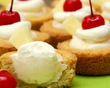 Easy Pina Colada Cookie Cups