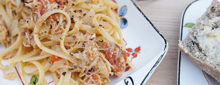 Linguine with Fennel, Crab & Chervil Recipe