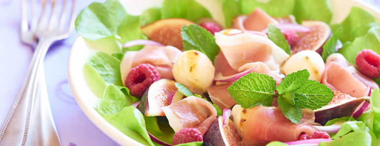 Ham and Salami Salad with Figs