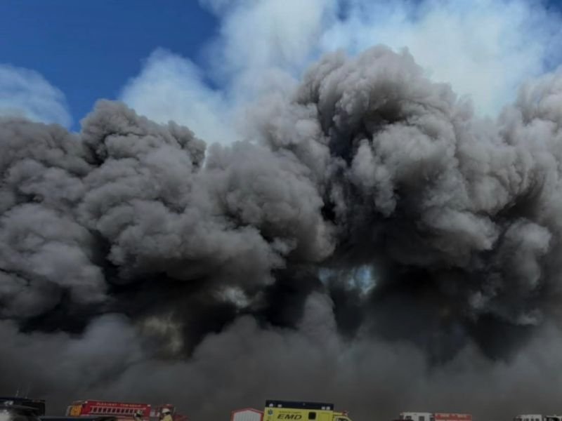 Massive Fire at Ohio Farm Kills Around 6,000 Hogs as Thick Smoke Billows for Miles