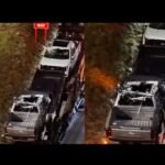 Car Hauler Carrying New Ford F-150 Trucks Strikes Overpass on I-94 Near Livernois in Detroit, Damaging Multiple Vehicles