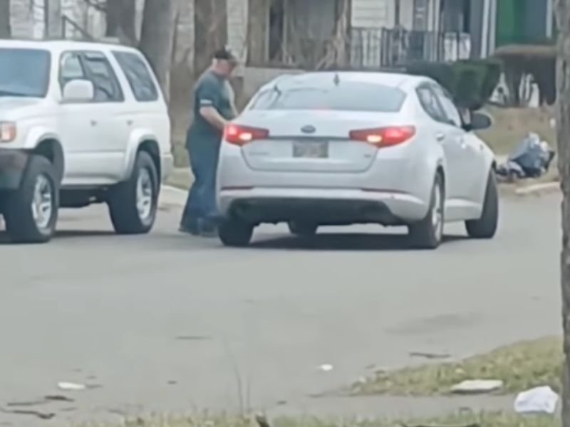 Detroit Suspect Crawls Under Car Multiple Times on Lauder Street Before Cutting Catalytic Converter Despite Owner Confrontation