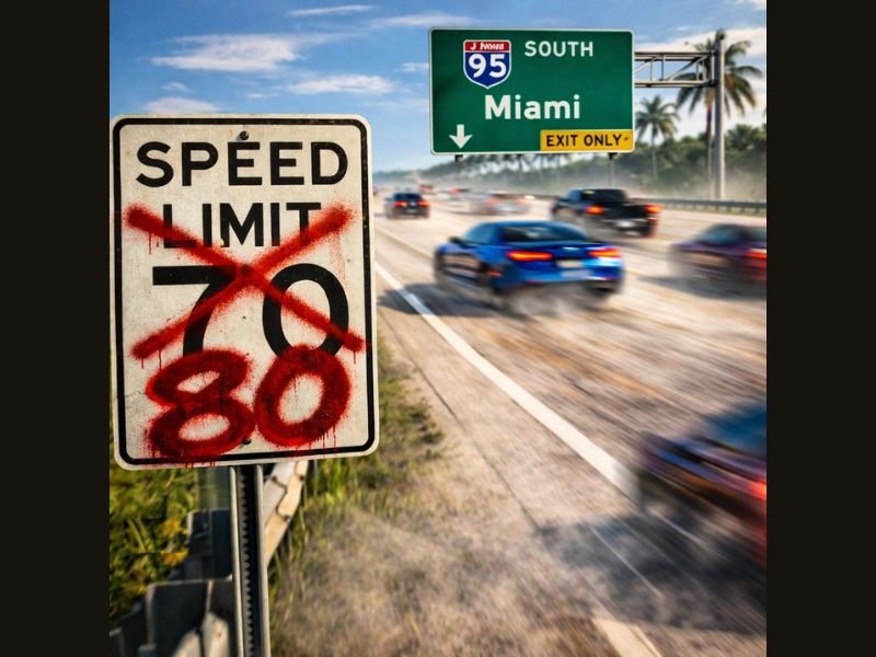 Florida House Passes Bill to Raise Highway Speed Limits to 80 MPH in Select Areas With Proposal Now Headed to State Senate for Final Approval