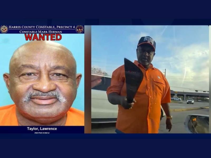 Harris County Texas Suspect Lawrence Taylor Identified After Allegedly Pulling Machete on Woman and Threatening Her During Roadside Confrontation