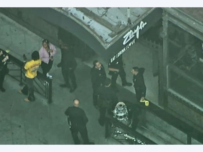 Late Night Argument Inside Downtown Los Angeles Restaurant Turns Violent Leaving Three People Stabbed and Two Suspects Detained by Police