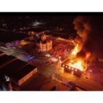 Massive Overnight Fire Tears Through Historic Downtown Gatesville, Texas Destroying Multiple Buildings as Crews Battle Intense Flames