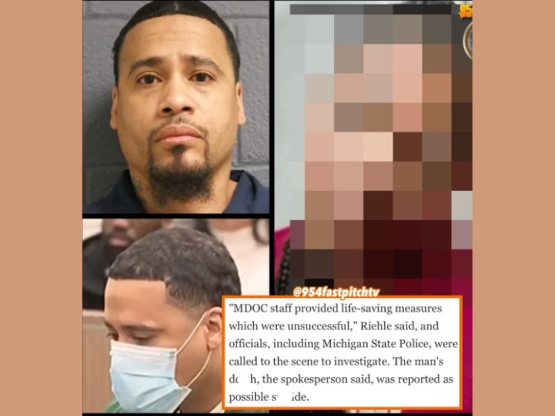 Michigan Inmate Dies Inside Prison Cell Two Weeks After Sentencing in Case Involving 13-Year-Old Girl’s Killing