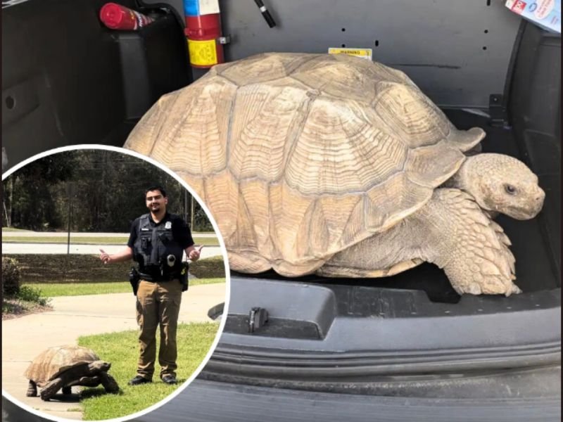 Runaway School Tortoise Sparks Unusual Slow-Speed “Chase” Through Hinesville Before Georgia Police Safely Escort It Back Home