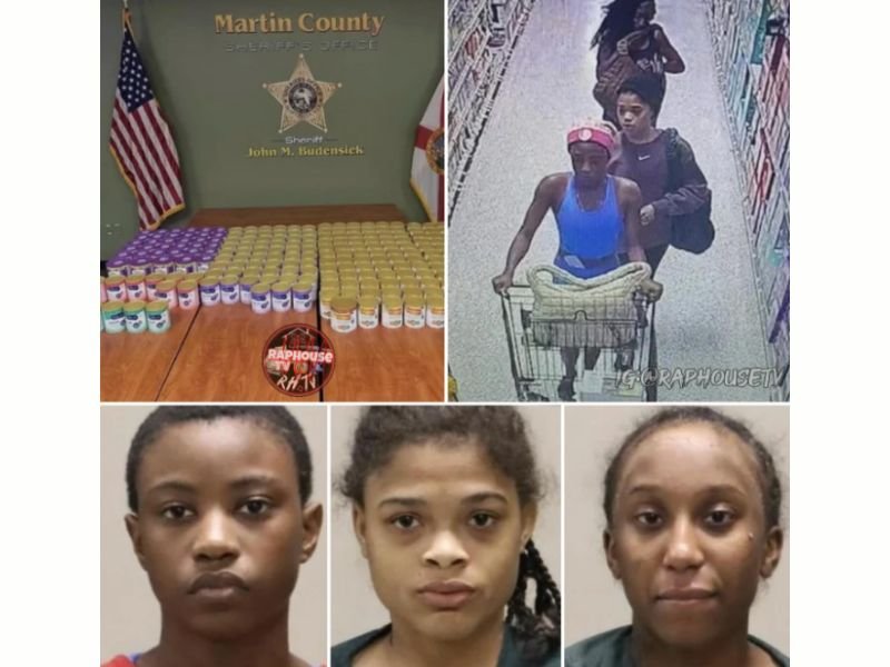 Three Miami Women Arrested After Traveling to Martin County to Steal Hundreds of Baby Formula Cans Worth Thousands and Resell it For $1000