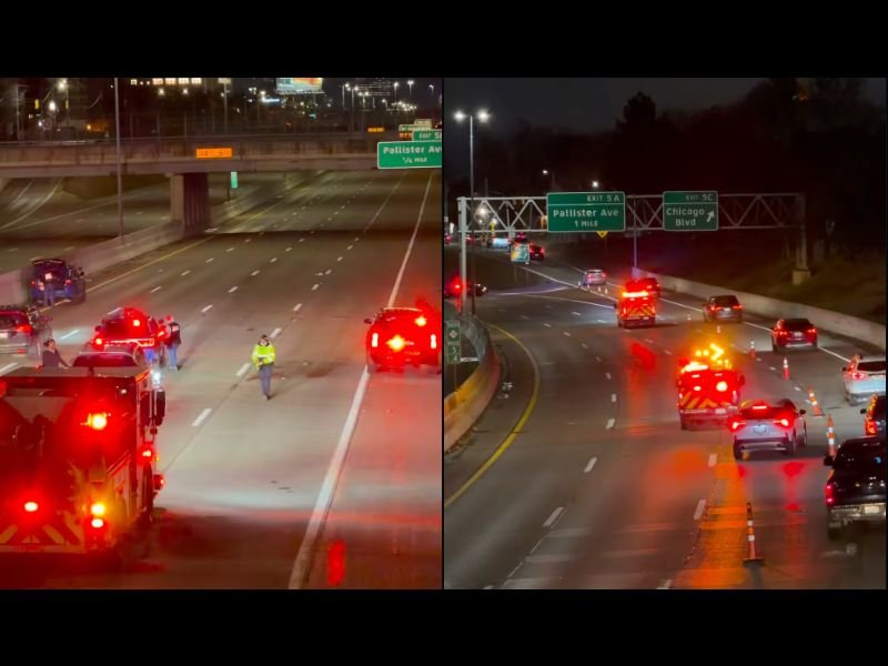 Woman Walking Along Lodge Freeway in Detroit Struck and Killed by Vehicle as Driver Flees Scene, Police Launch Investigation