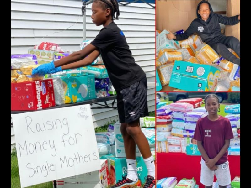 Young Hero&rsquo;s Mission: 12-Year-Old Boy Turns Lemonade Stand Into $100,000 Diaper Fund for Struggling Single Mothers