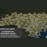 Cold Front Splits North Carolina Temperatures Sunday &mdash; Mountains Drop to 40s While Coast Holds 80s With Wildfire-Watching Winds up to 25 MPH