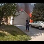 Colorado Deputy Kicks Door Open in One Shot at House Fire and Rescues Dog Hiding Under Backyard Trampoline