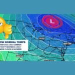 Cutoff Low Over Ontario Locks In Below Normal Temperatures Frosty Mornings and Overcast Skies Across Toledo and Northeast Through First Half of May