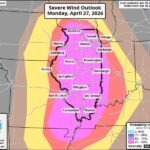 Damaging Winds and Tornadoes Threatening Chicagoland and All of Illinois Monday Evening With Powerful Two-Wave Storm System Nearly Certain