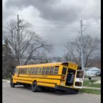 Detroit School Bus Carrying Students Partially Swallowed by Sinkhole Near Southfield and Warren &mdash; Frightening Afternoon Incident Ends With All Children Safe