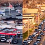 Early Morning Lines Form for Free Gas Giveaway &mdash; Hundreds of Drivers Gather as Community Event Runs Through Afternoon in Detroit