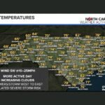 Easter Sunday Turns Active Across North Carolina &mdash; Showers Move Mountain to Coast With Gusty Winds and Isolated Storm Risk