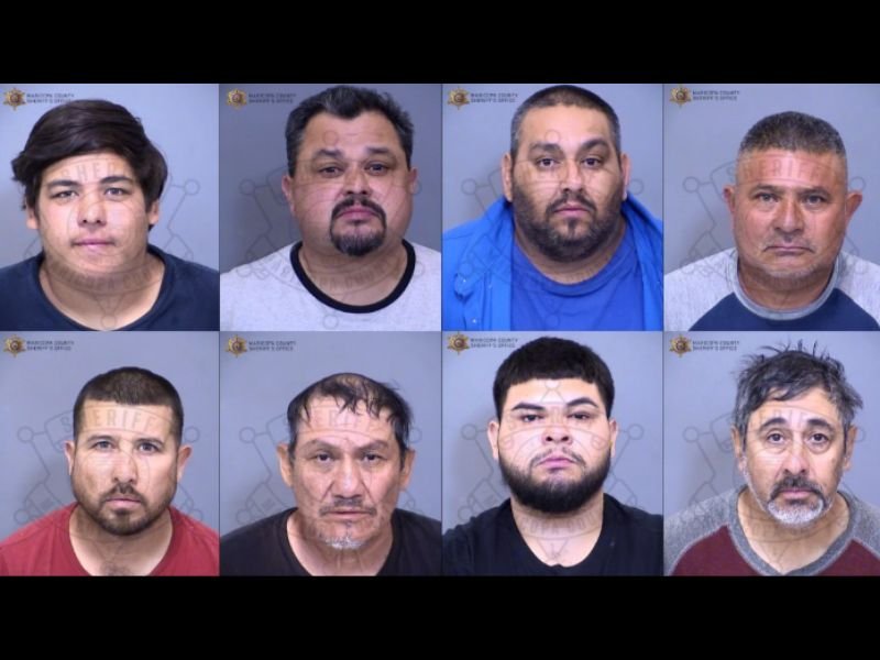 Eight Men Arrested After Large Cockfighting Operation Busted Near Buckeye Arizona &mdash; Authorities Seize 157 Roosters Cash Weapons and Betting Evidence