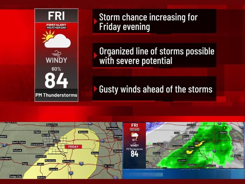 First Alert Weather Day Issued for Friday With Widespread Storm Development Expected by Late Afternoon — Heavy Rain, Hail, Wind, and Possible Tornado All in Play