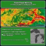Flash Flood Warning Issued for Antrim, Charlevoix, and Emmet Counties in Michigan &mdash; Valid Until 5:30 AM EDT Tuesday April 14 With 10,696 People Under Alert