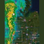 Gusty Winds Up to 40 MPH, Frequent Lightning and Heavy Rain Pushing Through Michigan &mdash; Severe Threat Over for the Night as Storm Line Moves Across Lansing, Saginaw and Grand Rapids Corridor