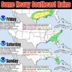 Heavy Rain and Flood Risk Targeting Southeast United States and Florida Peninsula Friday Through Sunday May 1-3 With Slight to Marginal Excessive Rainfall Threat