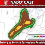 High Impact Severe Weather Day Forecast Friday With Strong to Intense Tornadoes Possible &mdash; Western Oklahoma Highlighted as Primary Tornado Threat Across Southern Plains to Great Lakes