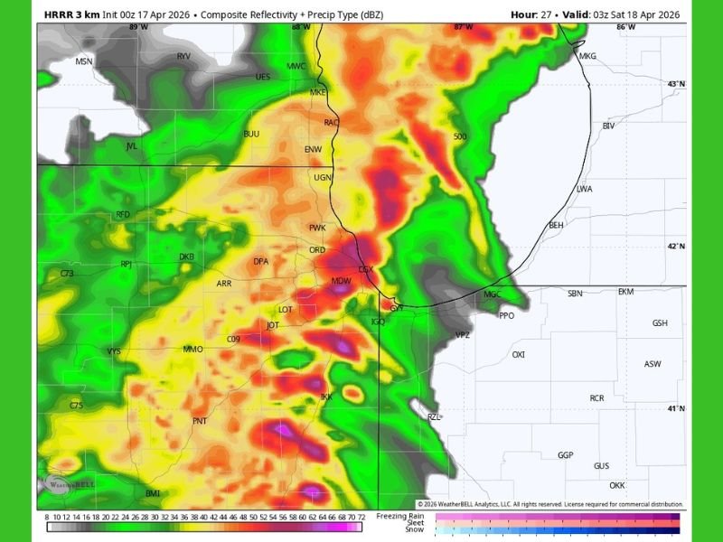 Intense Squall Line Set to Plow Through Iowa and Midwest Friday Night With Dangerous Wind Threat — Bitter Cold Air and Possible Frost to Follow Across the Region