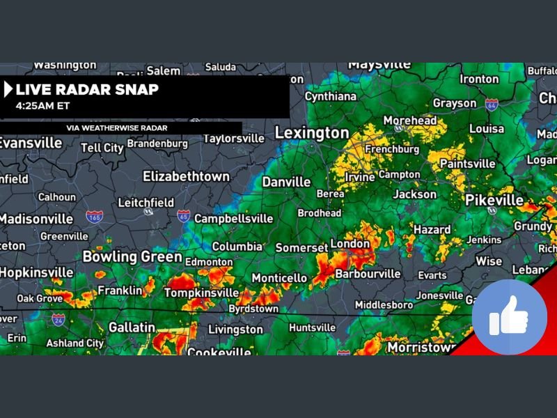 Kentucky Hit by 8-9 Tornado Warnings and 20 Plus Severe Thunderstorm Warnings Overnight With Damaging Winds in East Kentucky and Another Round Expected in 15 Hours