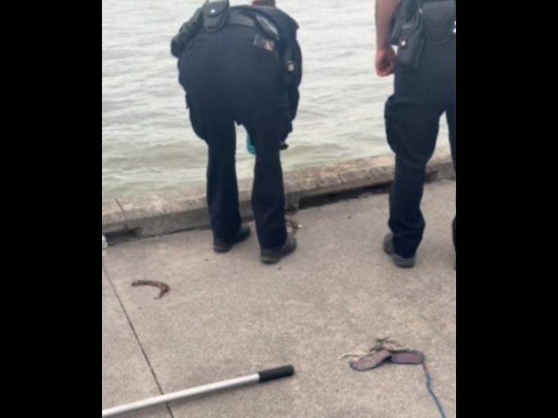 Man Fishing in Detroit River on Monday Evening Accidentally Hooks a Gun With His Fishing Line — Police Respond and Recover the Weapon