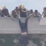 Man Pulled to Safety From 10 Freeway Overpass Near Santa Anita Avenue in El Monte — Multiple Agencies Respond to Possible Suicide Attempt