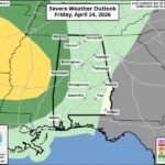 Marginal Severe Risk With Gusty Winds Across West Alabama Florence, Birmingham and Tuscaloosa Friday Night &mdash; Multiple Storm Rounds and Possible Severe Threat Returning Tuesday and Thursday Next Week