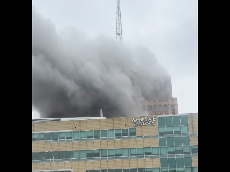 Massive Fire Breaks Out at Wayne State University Building — Situation Contained With No Injuries Reported in Detroit
