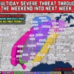 Multi Day Severe Storm Threat Begins Saturday With Expanding Supercells &mdash; Tornadoes Large Hail and Damaging Winds Expected Across Plains Midwest and Great Lakes