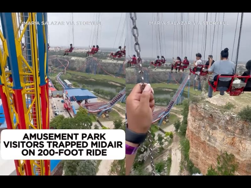 Riders Trapped Midair on 200-Foot Six Flags Ride in San Antonio Texas After Operator Stops Attraction Over Guest Holding Cell Phone Violating Safety Policy