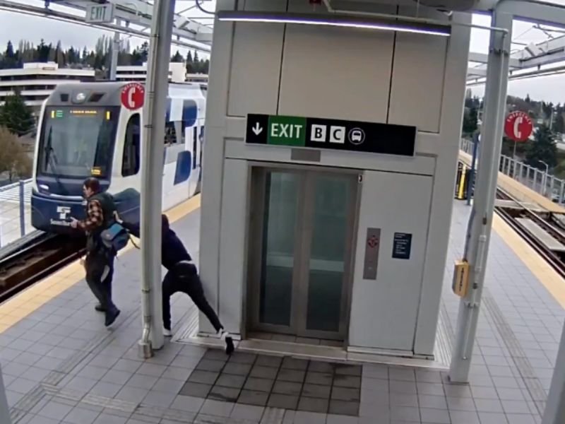 Seattle Washington Man Previously Committed After Stabbing Sister Now Charged With Attempted Murder for Pushing Stranger Toward Oncoming Train