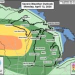 Severe Weather Outbreak Begins Today Across Minnesota and Wisconsin &mdash; Michigan Faces Two Distinct Threat Zones With Hail, Wind, and Possible Supercells