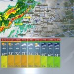 Showers and Storms Pushing Into Southeast Missouri and Southern Illinois Friday Morning &mdash; Weakening System Brings Under 0.1 Inch to Kentucky and Tennessee
