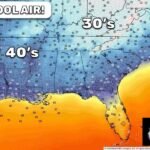 Unseasonably Cool Air Returns This Weekend Across the South With Lows Dropping to Low 40s and Upper 30s Feeling More Like Fall Than Late Spring Through Sunday