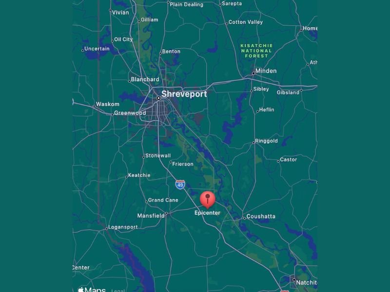 2.5 Magnitude Earthquake Strikes Near Coushatta Louisiana Along Interstate 49 Corridor Southwest of Shreveport in Area That Experienced Stronger Quakes Just Months Ago
