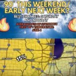 90 Degree Heat Possible Weeks Early Targeting Iowa Illinois Wisconsin and Indiana Including Chicago and Des Moines This Weekend Into Monday With Level 2 Severe Risk Monday Night