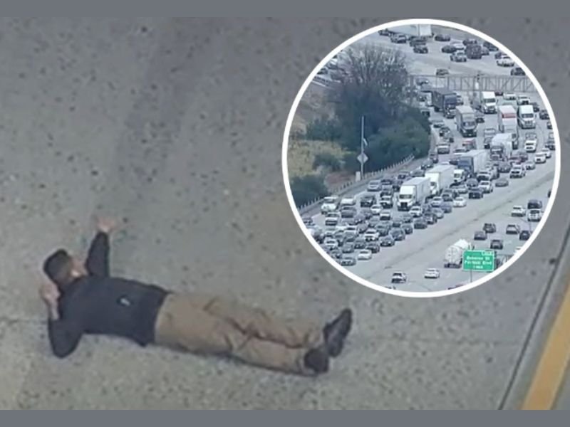 Armed Man Shot by LAPD on 210 Freeway After Attempting to Carjack Driver Causing Major Traffic Shutdown and Massive Backup Across Los Angeles