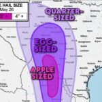 Baseball to Apple Sized Hail Possible Near Del Rio and Eagle Pass as Supercells Cross Into Texas From Mexico Today May 26