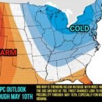Below Average Temperatures With Frost Risk Gripping Indiana and Midwest Through Mid May With 50s and 60s Expected and Agricultural Impacts Likely Into Next Week