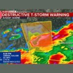 Destructive Thunderstorm Warning Issued for Grimes and Walker Counties With 60 MPH Winds and 2.75 Inch Hail Targeting Huntsville and Bedias Until 8:30 PM Sunday