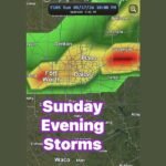 Dryline Firing Storms Moving Into Dallas Fort Worth Plano and Denton Texas Sunday Evening Into Overnight May 17 With Locally Heavy Rain Continuing Monday Into Tuesday